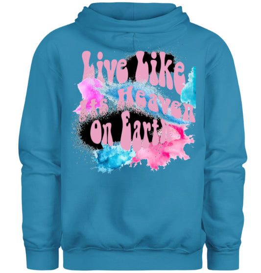 ‘Live Like it’s Heaven on Earth’ Graphic Hoodie